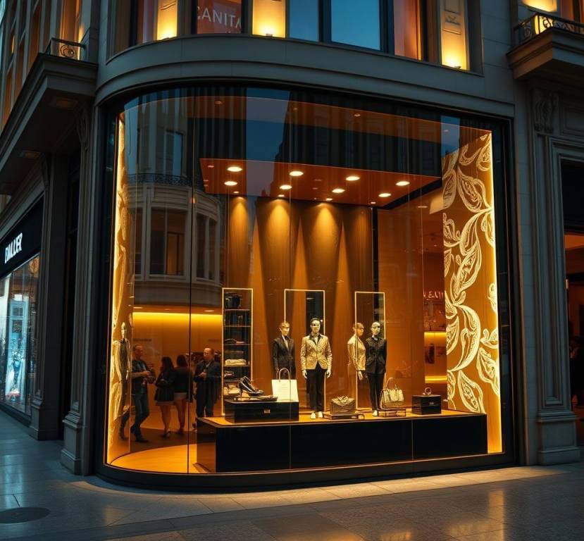 럭셔리 브랜드 쇼윈도