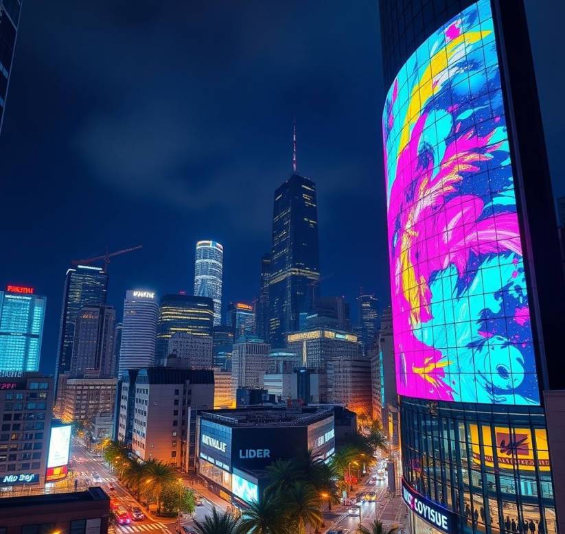 건물 유리 커튼월​